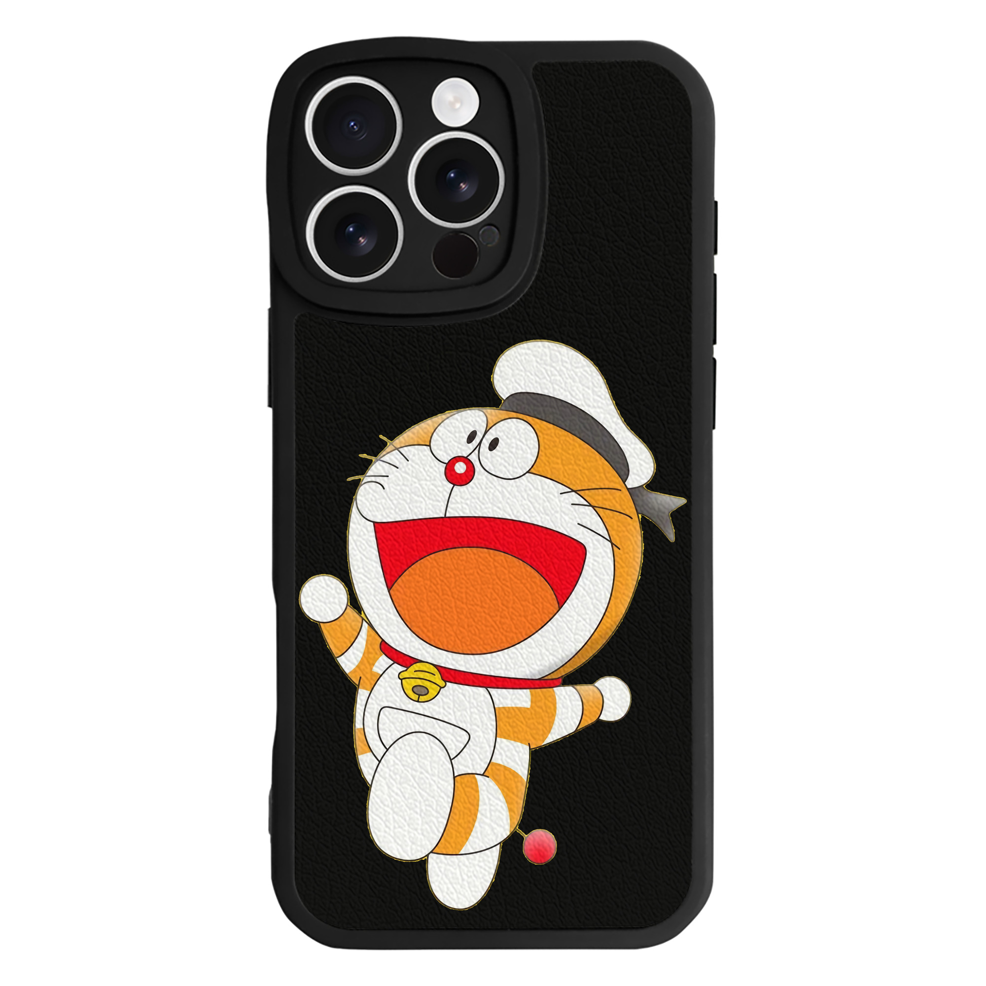 （画像用） ドラえもん Doraemon 【iPhone 16シリーズ対応】シリコンスマホケース（レザー調） 材質：シリコン